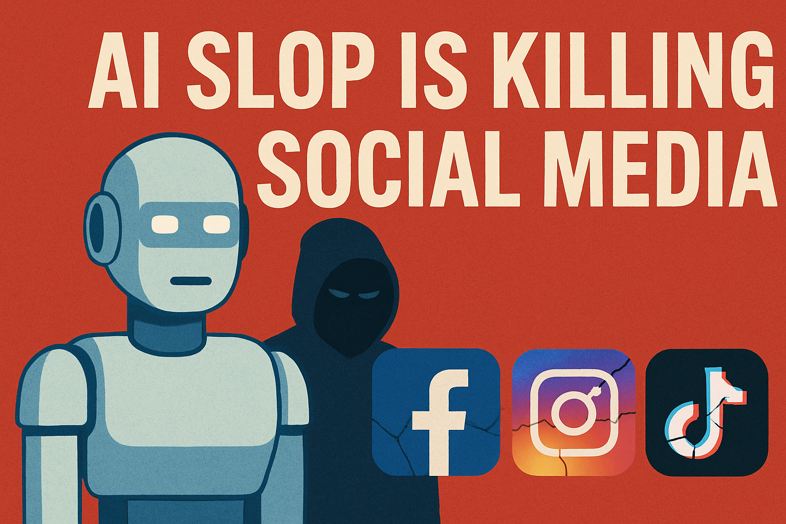 The AI Slop Invasion: How Faceless Accounts Killed Social Media